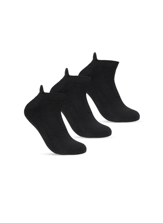 STITCH STITCH Women's Pack of 3 Half Terry High Ankle Socks 
