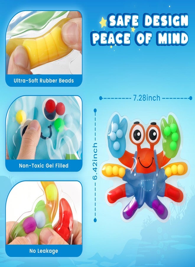 3 otters Color Sorting Sensory Toys, Sea Animals Fine Motor Matching Games Fidget Toys with 3 Game Cards for Toddlers Birthday Party Gift - Image 5