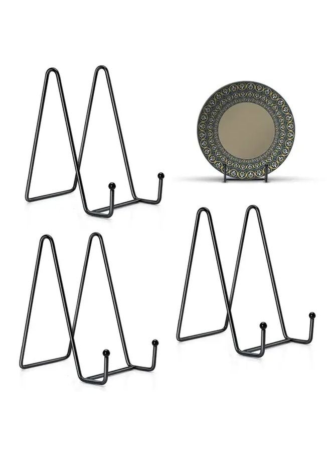 3 Pack Black Metal Plate Stands 6 Inch Display Holder for Pictures Books Art - Image 2