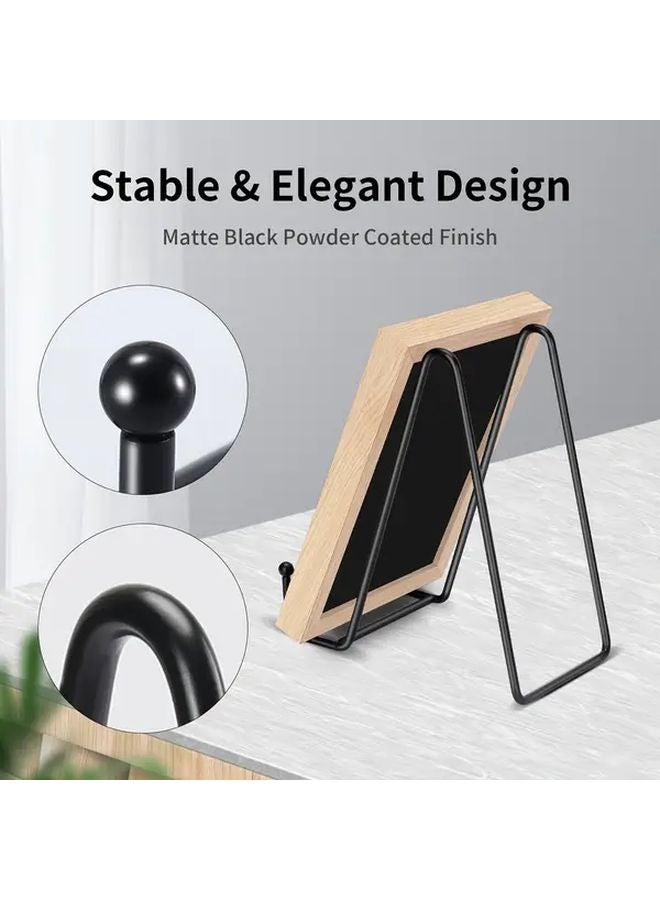 3 Pack Black Metal Plate Stands 6 Inch Display Holder for Pictures Books Art - Image 4