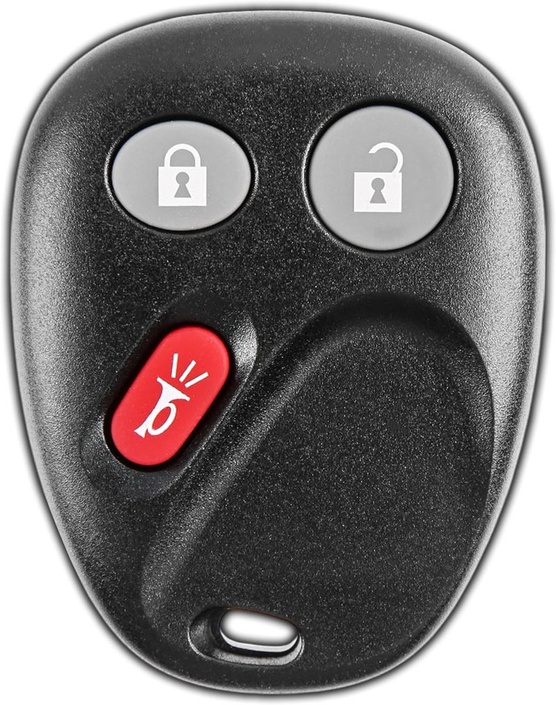 KeylessOption 3-Button Key Fob Replacement for 2003 2004 2005 2006 2007 Chevrolet Chevy Silverado Suburban Tahoe GMC Sierra Yukon Cadillac Escalade Hummer H2 Keyless Remote Control, LHJ011 - Image 1