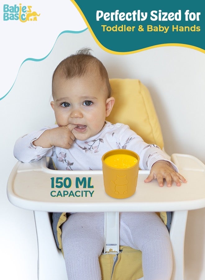 بابيز_بيسك كوب تدريبي سيليكون للأطفال، خالٍ من مادة البيسفينول أ. - Image 3