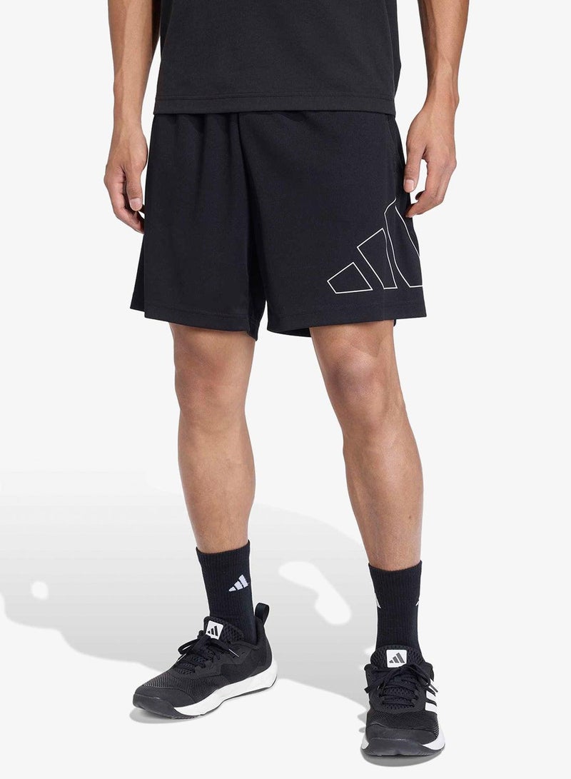 Adidas WORKOUT ESSENTIALS BASE PIQUE BIG LOGO SHORTS - Image 1