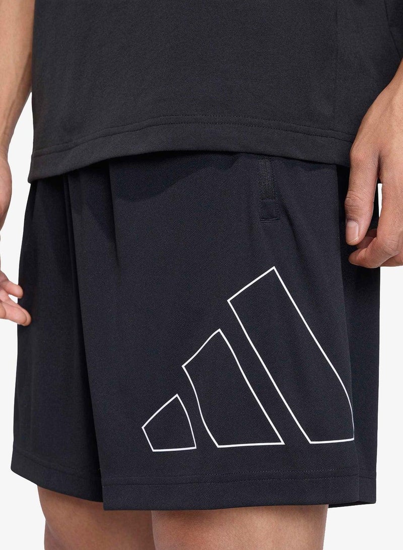 Adidas WORKOUT ESSENTIALS BASE PIQUE BIG LOGO SHORTS - Image 3
