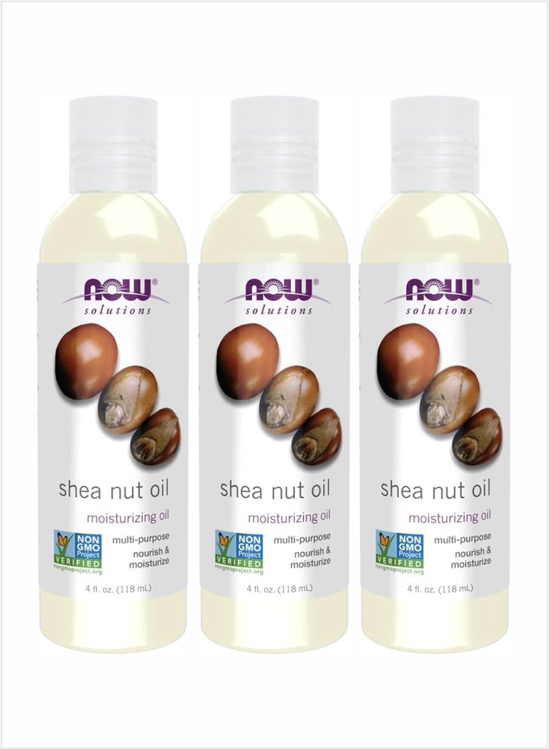 Now Essential Oils 100% Pure Shea Nut Oil – 118ml (Pack of 3)
