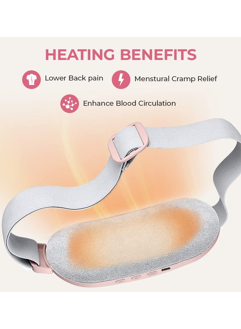 Generic Portable Rechargeable Cordless Heating Pads For Cramps And Belly Pain Relief With 3 Heat Levels And 4 Vibration Modes    For Woman And Girls  - Image 4