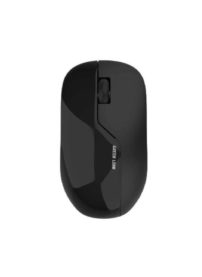 GREEN LION - G730 Wireless Mouse / 1200 DPI Resolution / Up to 10M Operating Range / 3 Key Number / ABS Material - Black - Image 1