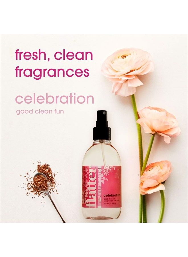 Soak Flatter Smoothing Spray Naturally-derived Wrinkle Release Spray | Starch-Free Alternative for Ironing, Quilting & Sewing | 8oz | (Celebration)