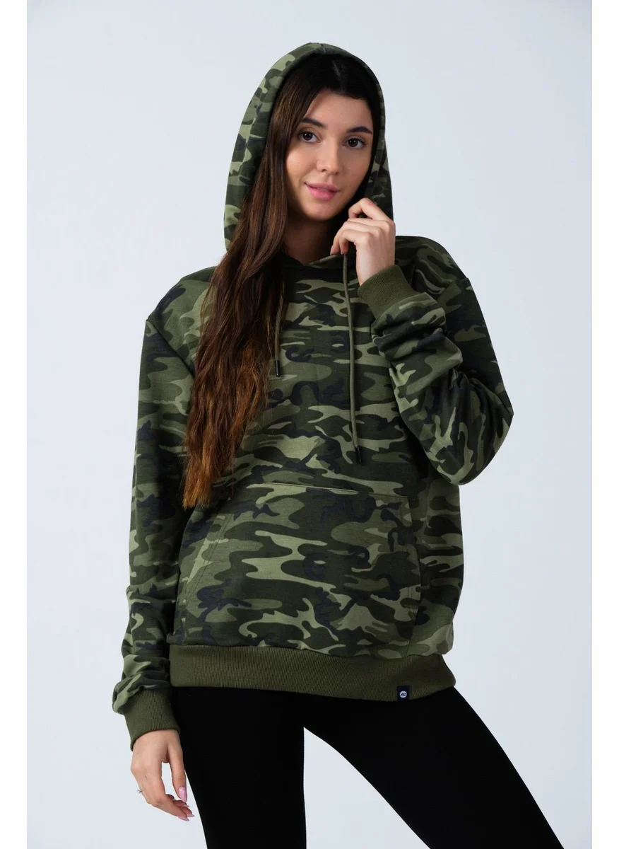 Alexander Gardi Camouflage Patterned Hoodie Sweatshirt (E21-72100)