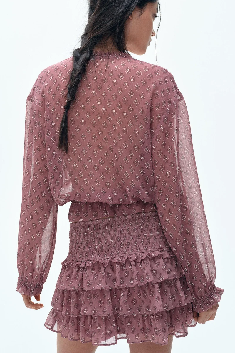 H&M Tiered mini skirt