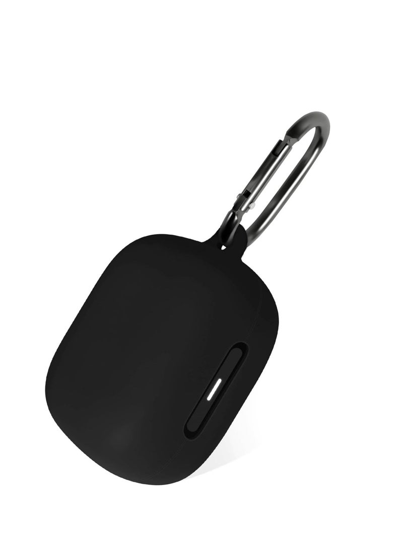 Silicone Case for Anker Soundcore C30i, Protective Cover with Carabiner (Black)