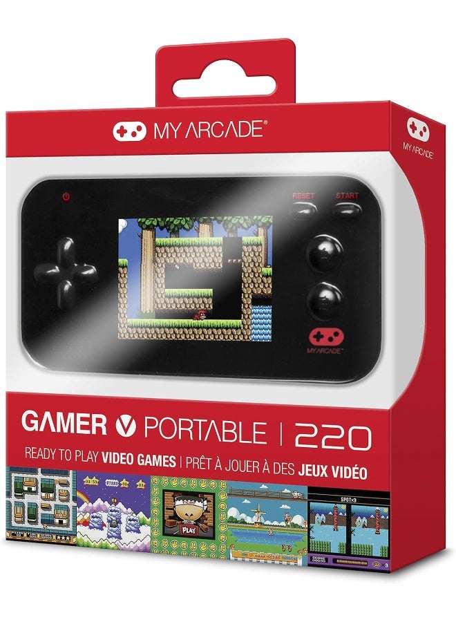 ISOUND My Arcade Gamer V Portable - Handheld Gaming System - 220 Retro Style Games - Lightweight Compact Size - Battery Powered - Full Color Display - Black - Electronic Games - Image 5