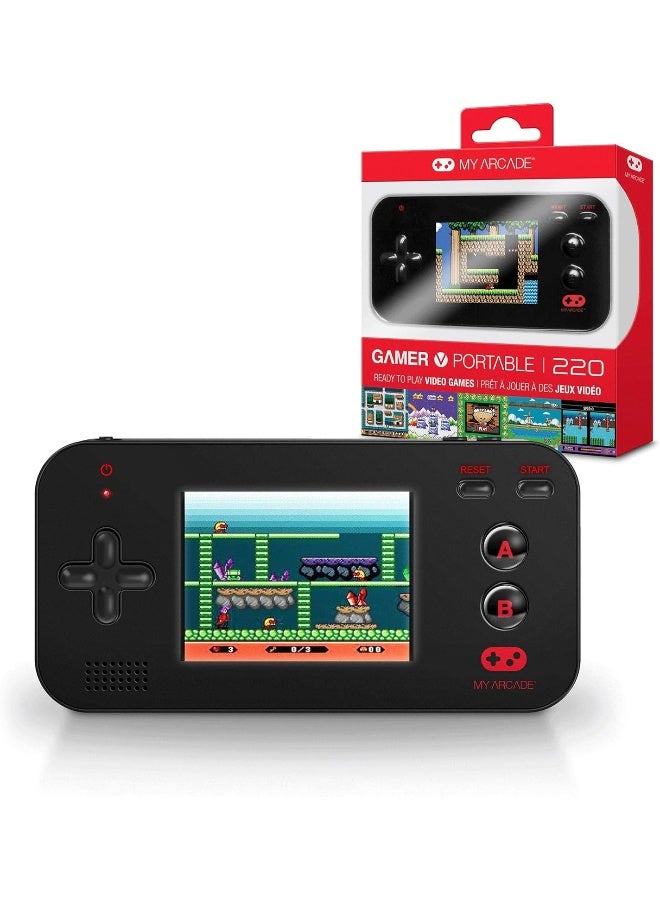 ISOUND My Arcade Gamer V Portable - Handheld Gaming System - 220 Retro Style Games - Lightweight Compact Size - Battery Powered - Full Color Display - Black - Electronic Games - Image 2