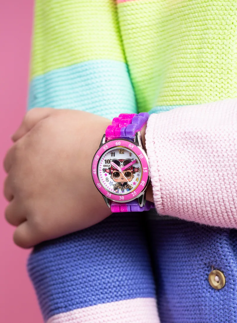 L.O.L. SURPRISE! LOL Surprise Pink & purple Silicon Strap Girls Watch - LOL9017ARG