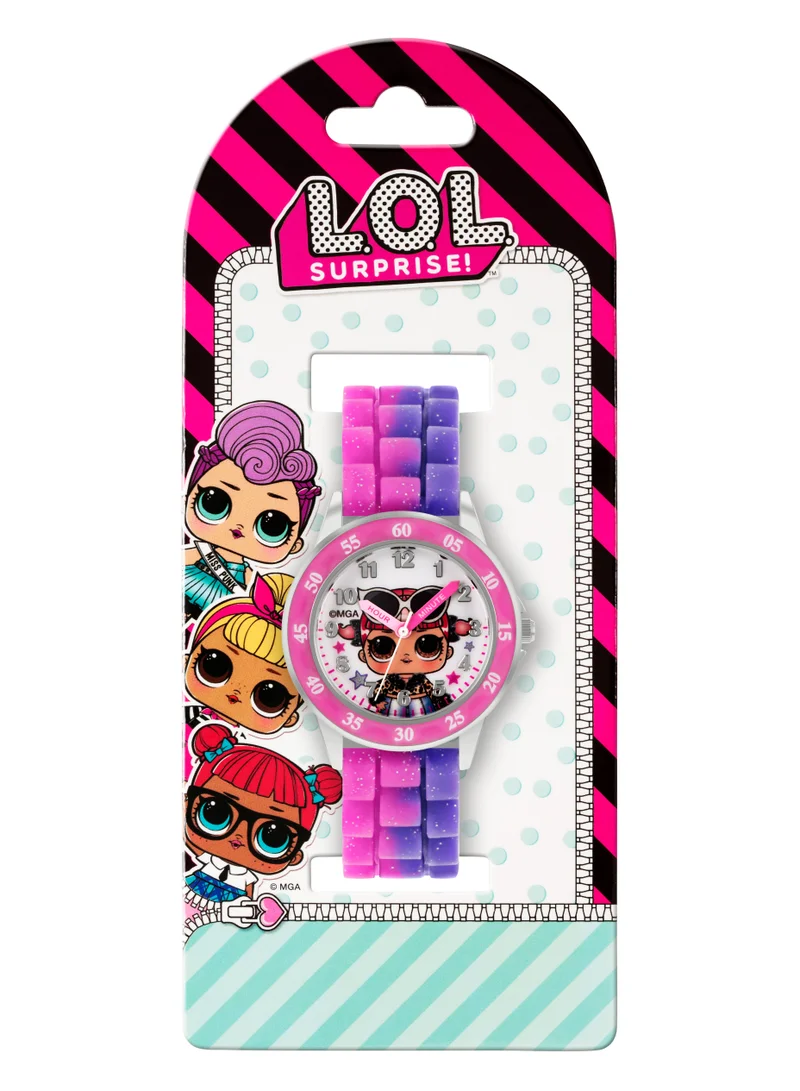 L.O.L. SURPRISE! LOL Surprise Pink & purple Silicon Strap Girls Watch - LOL9017ARG
