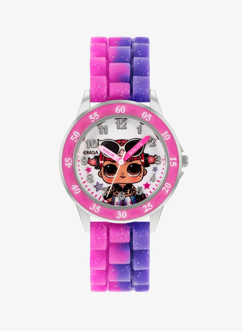 L.O.L. SURPRISE! LOL Surprise Pink & purple Silicon Strap Girls Watch - LOL9017ARG
