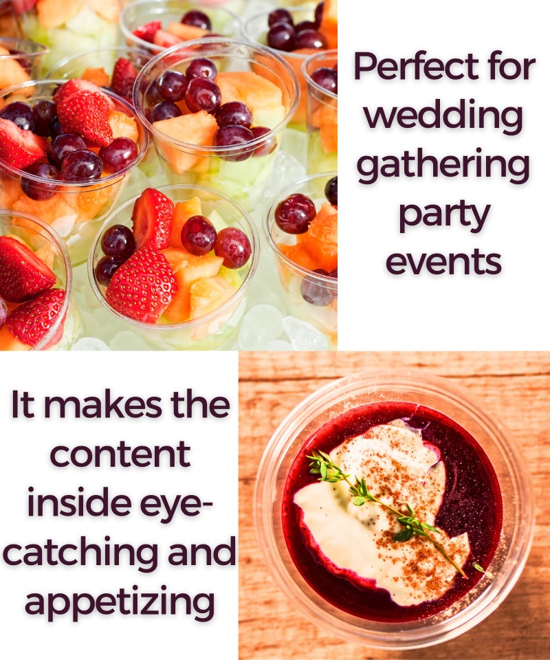 Aatriet 40 Pack 9 oz Clear Plastic Cups  9oz Clear Disposable Punch Cups Wine Glasses  Sturdy Recylable Small Drinking Cup for Wedding Party  Cocktail Cup  Plastic Tumblers for Cold Drinks - Image 5