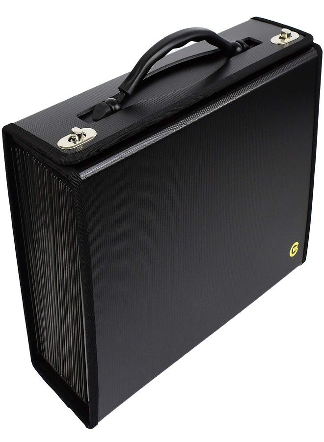 CNK Accordion File Folders with 24 Pockets Organizer for Document Paper Storage Folder Documents Expanding Binder Folio Pocket Receipt Filing Expandable Files Dividers Labels Letter Durable Handle - Image 1