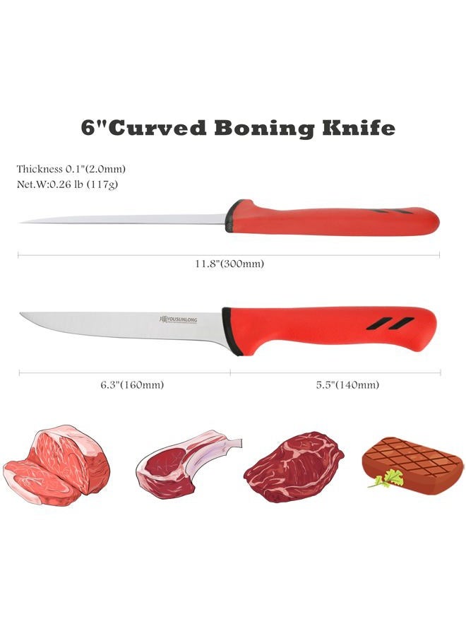 YOUSUNLONG Butcher Chef Knife 6 Inch - Premium High-carbon Molybdenum Steel Blade - Chef Slicing Knife For Meat Processing - Ergonomic & Non-slip Handle - Image 2