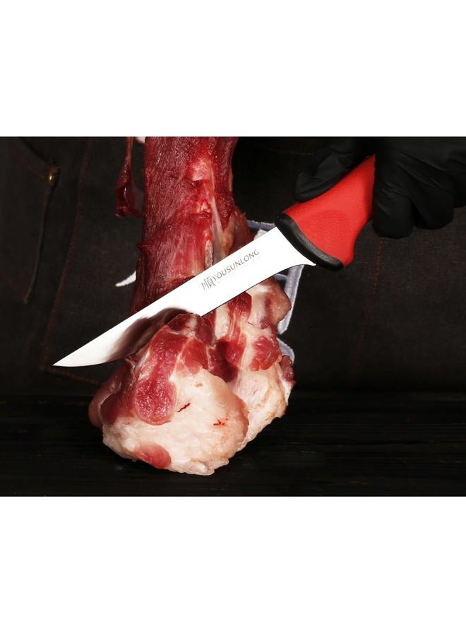 YOUSUNLONG Butcher Chef Knife 6 Inch - Premium High-carbon Molybdenum Steel Blade - Chef Slicing Knife For Meat Processing - Ergonomic & Non-slip Handle - Image 4