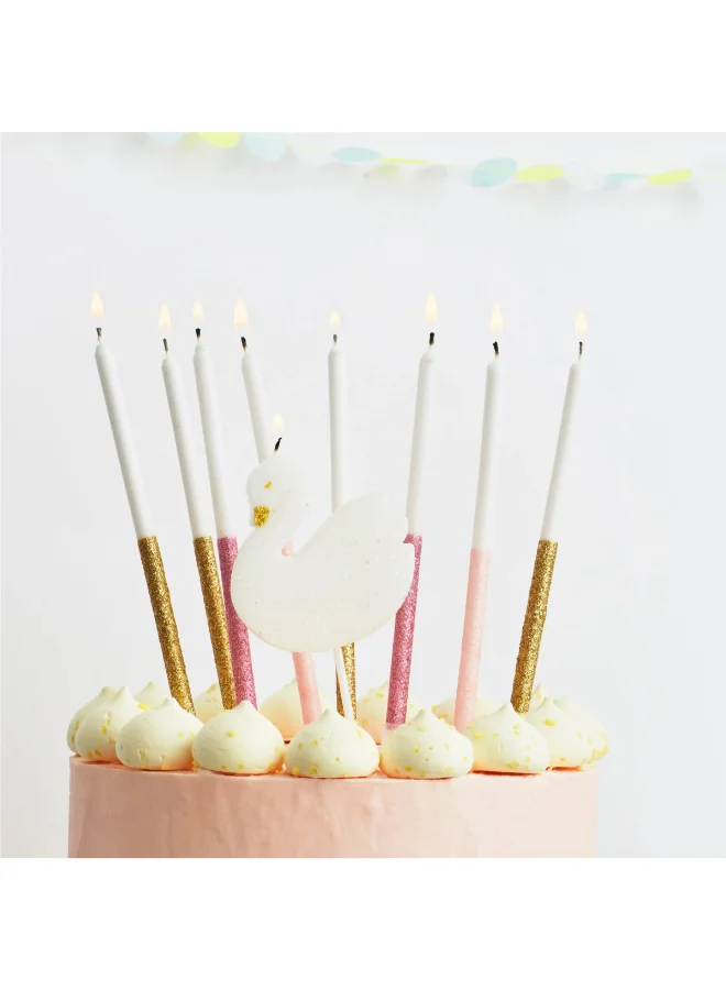 Meri Meri Multicolour Dipped Glitter Candles
