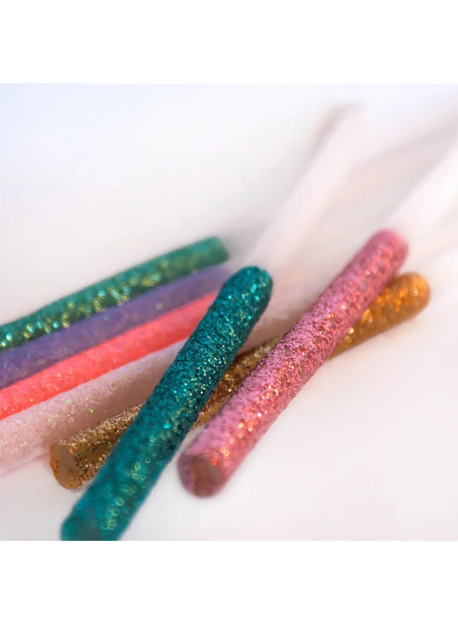 Meri Meri Multicolour Dipped Glitter Candles