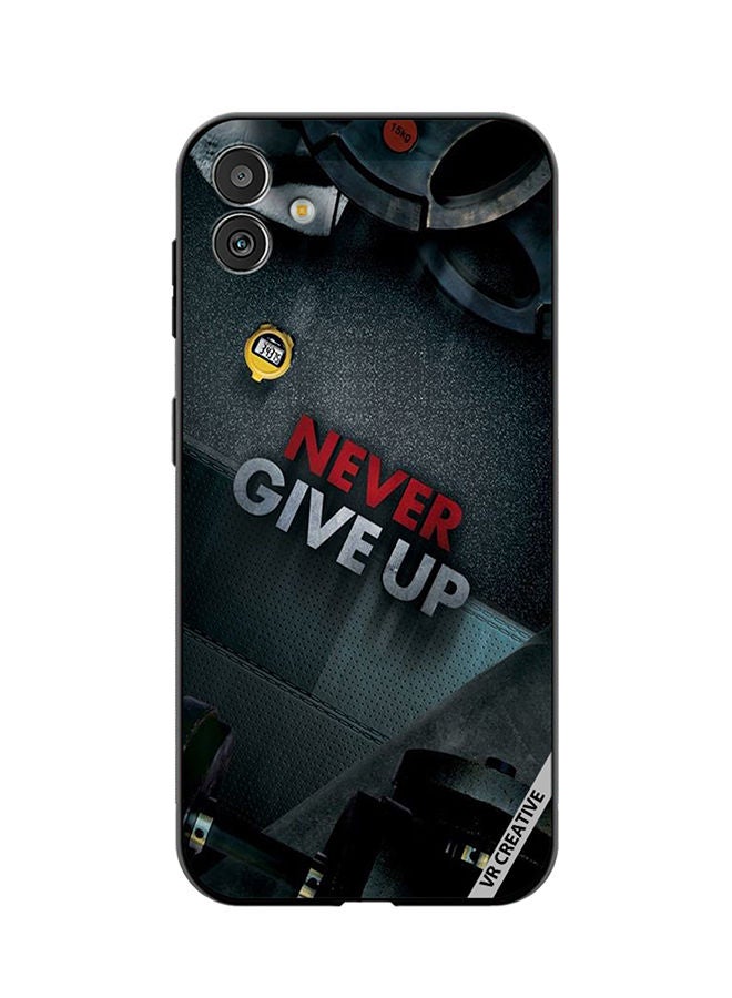 VR CREATIVE Protective Case Cover For Samsung Galaxy M13 5G Never Give Up Design Multicolour - Image 1