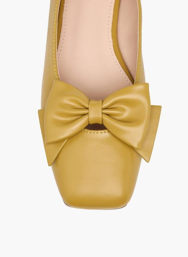 سيليست حذاء باليرينا نسائي سهل الارتداء بتفاصيل فيونكة - Image 4