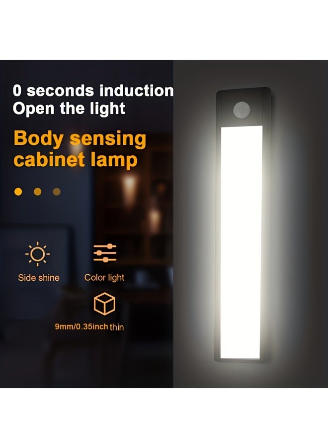 Anfan USB Rechargeable LED Motion Sensor Cabinet Light Ultra Thin Intelligent Night Lamp for Bedroom Wardrobe Kitchen Under Cabinet - Image 4