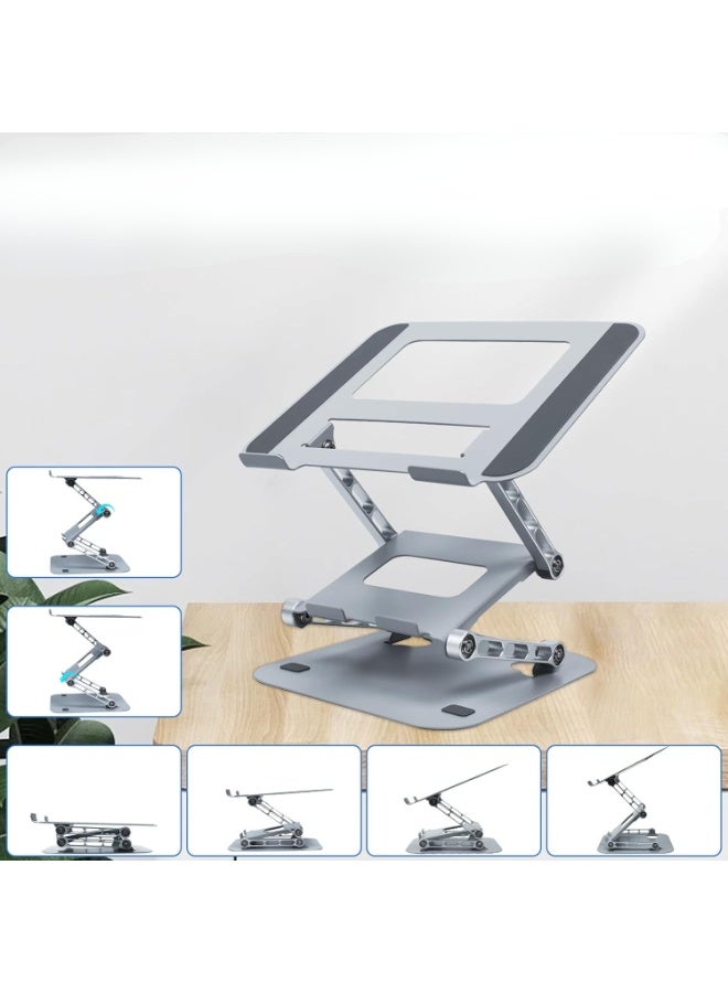 2024 Innovation Multi-Stage Adjustable Laptop & Smartphone Stand – Foldable, Anti-Slip, Ergonomic Design for Up to 17.3” Devices - Image 2