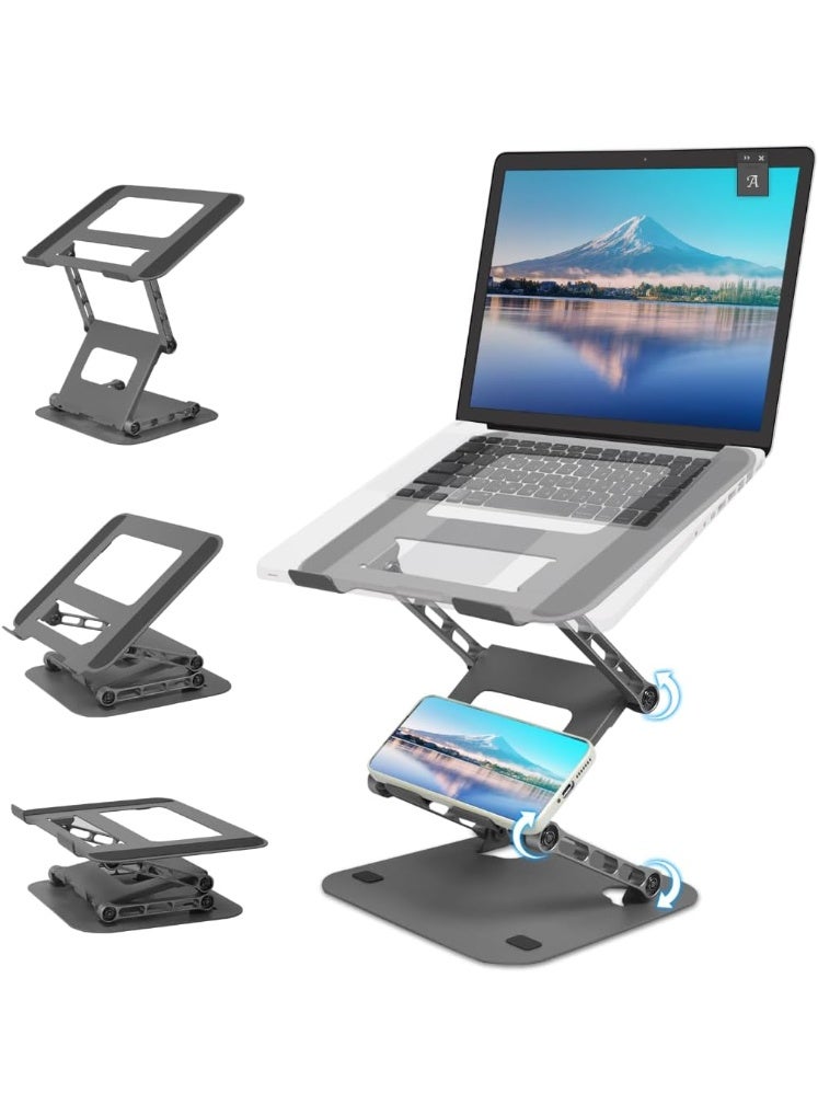 2024 Innovation Multi-Stage Adjustable Laptop & Smartphone Stand – Foldable, Anti-Slip, Ergonomic Design for Up to 17.3” Devices - Image 1