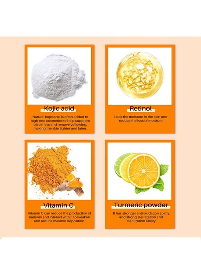 CARVENCHY Kojic Acid Soap Turmeric Bar, Anti-Acne Dark Spot Corrector Soap, Brightning Deep Cleansing Face And Body Turmeric Soap, Tretinoin Soap, Acne Facial Turmeric Kojic Acid Soap Bar - Image 3