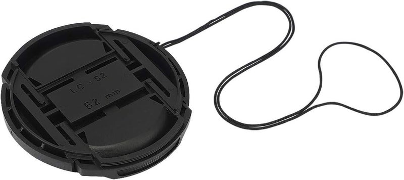 Haoge 62mm Center Pinch Snap On Front Lens Cap Cover with Cap Keeper for Canon Nikon Sony Fujifilm Sigma Tamron and Other 62mm Filter Thread Lens - Image 4