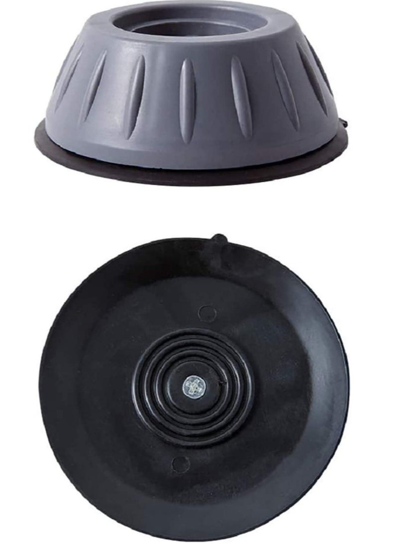 ELTRAZONE Rubber Anti Vibration Pads,For Washing Machine And Dryer,Universal Fit Feet,Washing Support,Washing Foot Pads,Pack Of 4, Gray-Black, Sfz-543 - Image 5