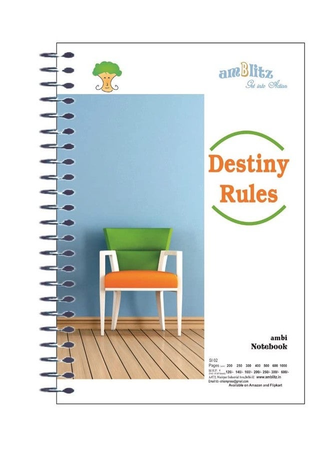 amblitz Mega 1000 Pages Spiral Notebook | 22 * 28.5 CM. |Single Line Ruled | 70 GSM | - Image 2