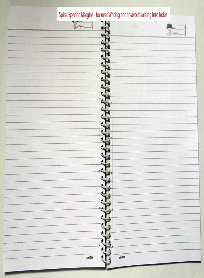 amblitz Mega 1000 Pages Spiral Notebook | 22 * 28.5 CM. |Single Line Ruled | 70 GSM | - Image 3