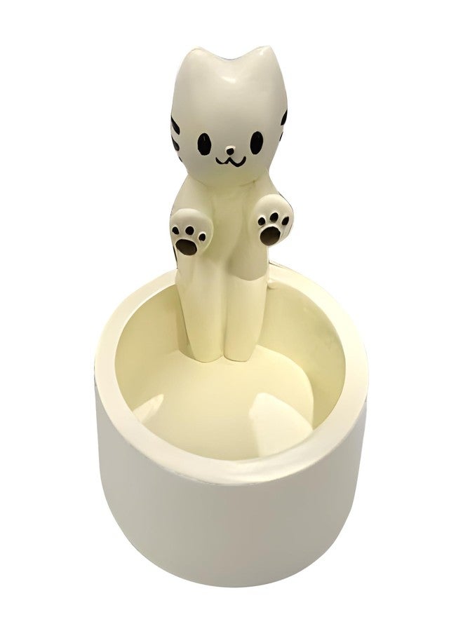 Houseen Cartoon Kitten Candle Holder, Kitten Warming Paws Cute Scented Light Holder Cat Resin Candle Holder Candlestick Home Decoration for Tealight(COLOR:A), 22351188 - Image 2