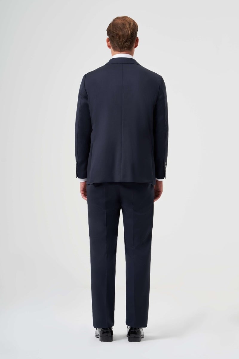 Bisse Men's Mono Collar 4 Drop Suit Navy Blue PTK23YNOS002_D39  - Image 2
