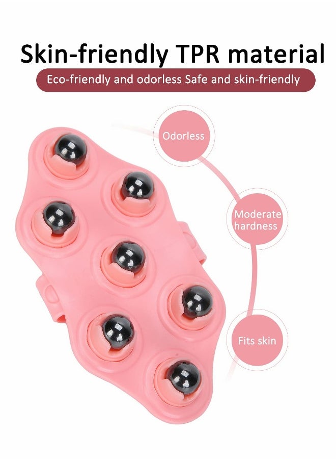 Generic Hand-Held Massager, Palm Shaped Massage Glove with Metal Bead Roller Ball, Full Body Massage Tool for Full Body Care  - Image 2
