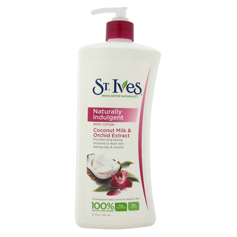 St. Ives Softening Hand & Body Lotion Moisturizer for Dry Skin Coconut & Orchid Made with 100% Natural Moisturizers 21 oz - Image 1