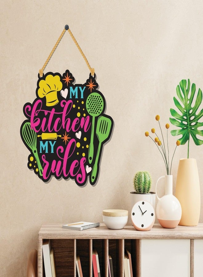 APS Art Plus Store My Kitchen My Rules, Kitchen Wall Decorative Hanging, Kitchen Wall Decorative Quote Wall Hanging - Image 4