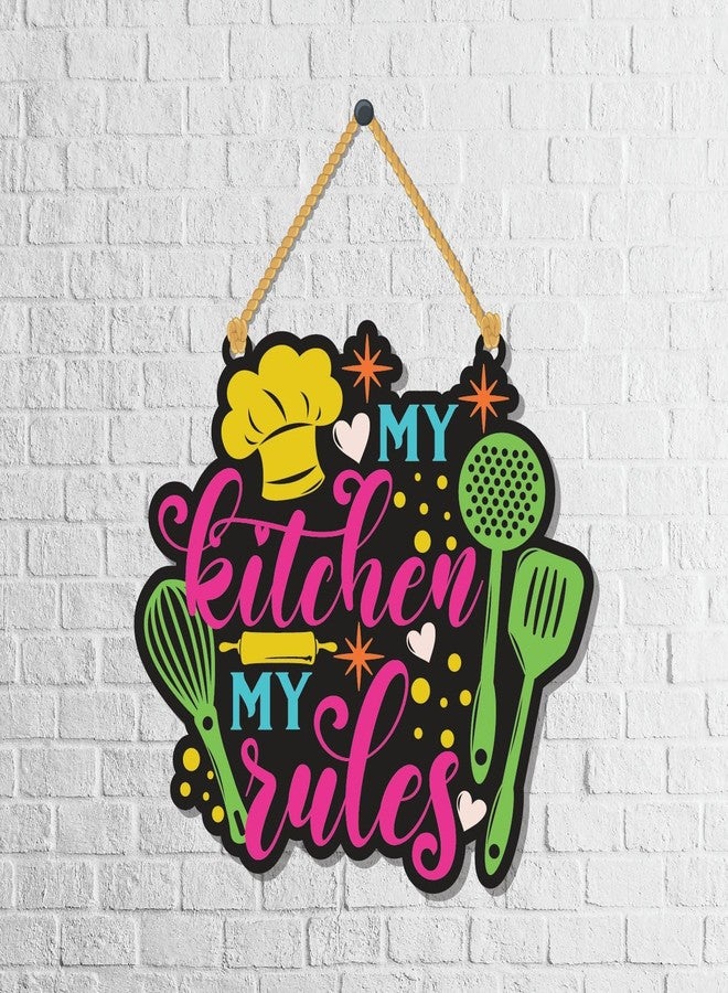 APS Art Plus Store My Kitchen My Rules, Kitchen Wall Decorative Hanging, Kitchen Wall Decorative Quote Wall Hanging - Image 2