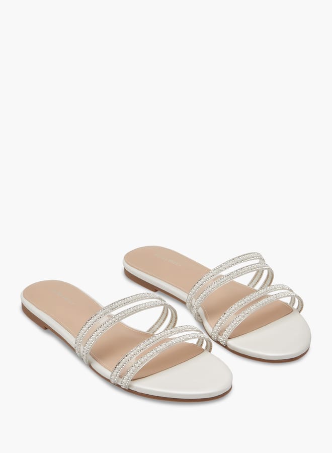 Flora Bella By Shoexpress Women Embellished Slip-On Sandals  - Image 1