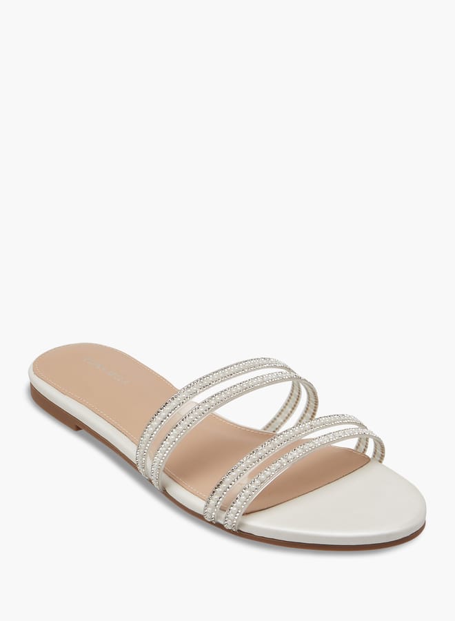 Flora Bella By Shoexpress Women Embellished Slip-On Sandals  - Image 2