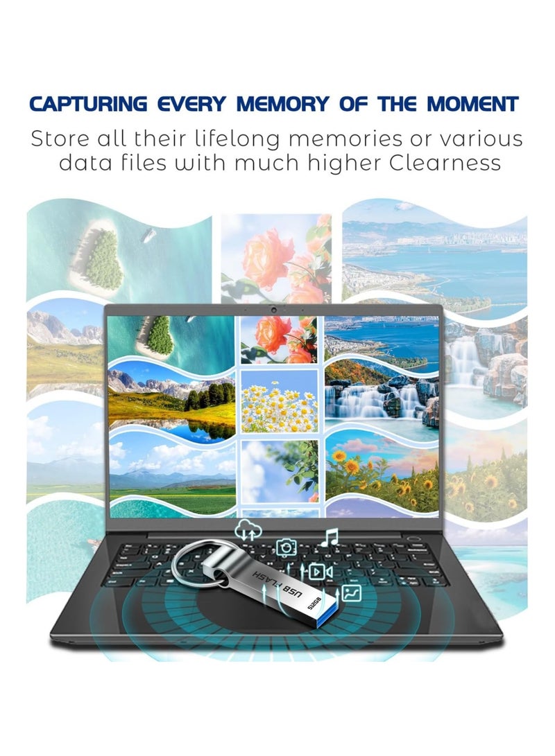 م.ا & ف'س محرك فلاش USB سعة 512 جيجابايت سعة كبيرة USB Stick 3.0 محرك فلاش عالي السرعة مقاوم للماء عصا ذاكرة محمولة محرك إبهام للكمبيوتر اللوحي/الكمبيوتر/الكمبيوتر المحمول - Image 5