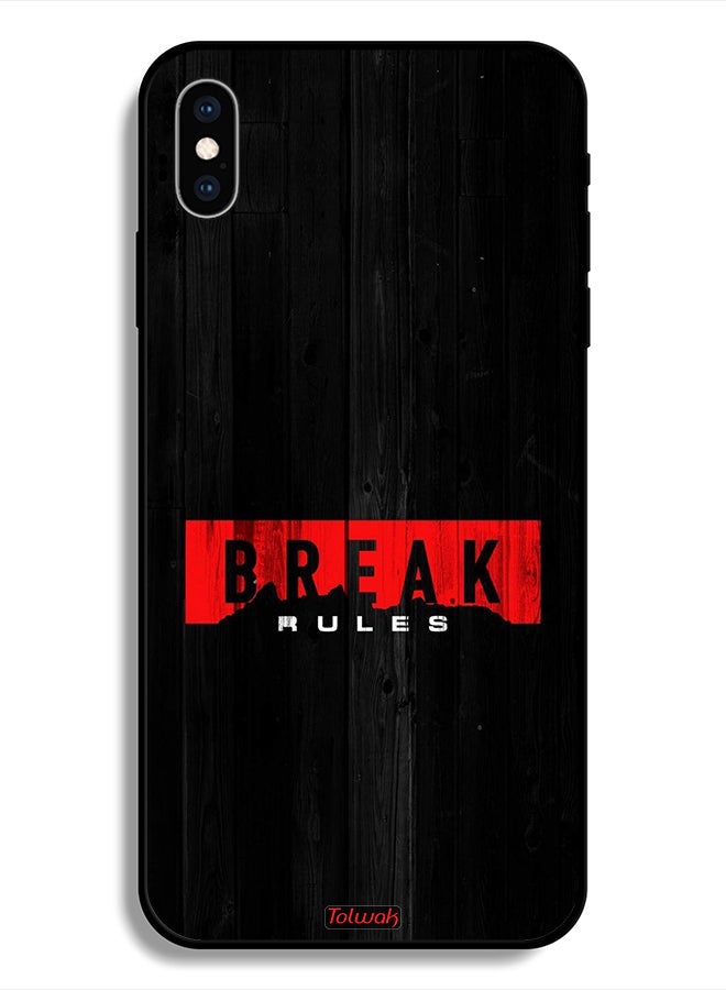 Tolwak Protective Case For Apple iPhone X Break Rules - Image 1