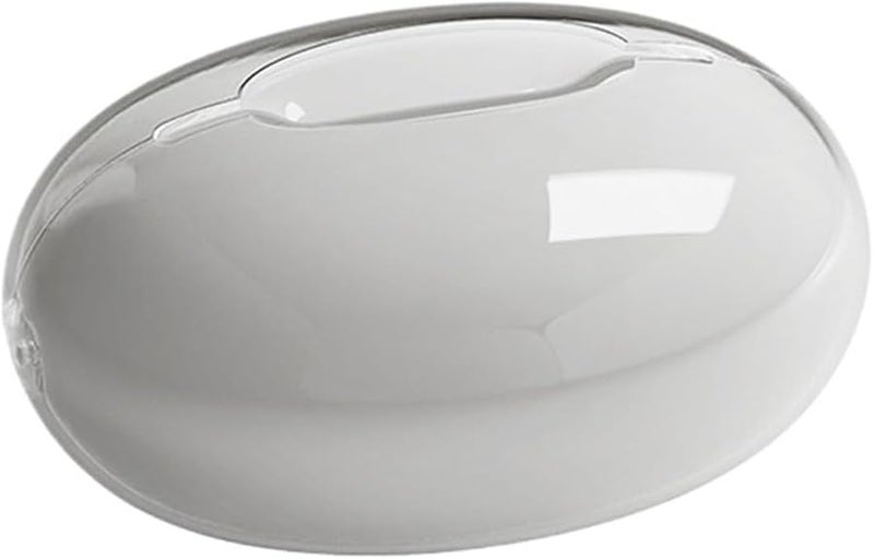 White Double Layer Creative Desktop Tissue Box Household Art Living Room Tea Table Water Drop Paper Box - Image 2