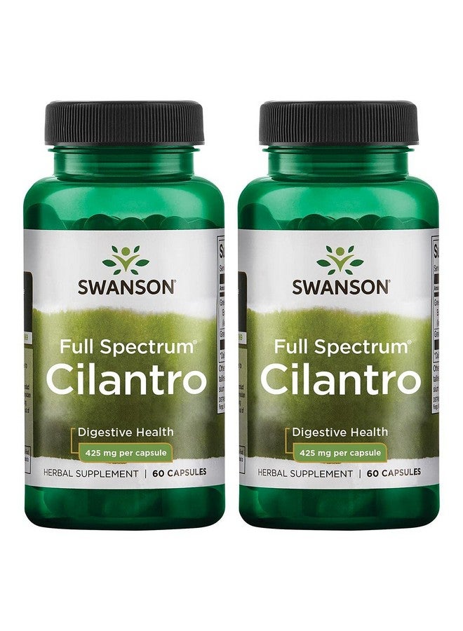 SWANSON Cilantro (Coriander) 425 Mg 60 Caps Premium 2 Pack - Image 2