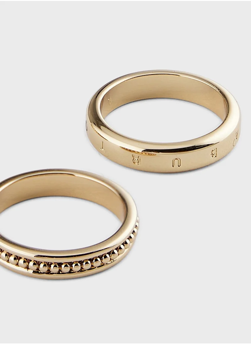 OLIVIA BURTON Ionic Plated Ring Set