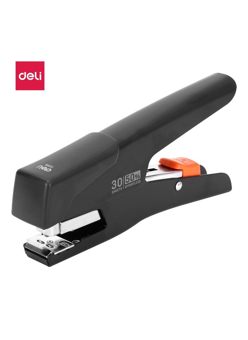 Deli Deli E0358 Plier Stapler for 30 Sheets Max, ABS Cap, SPCC Metal Structure, Black - School & Office Use –1PCS/Color Box  - Image 1
